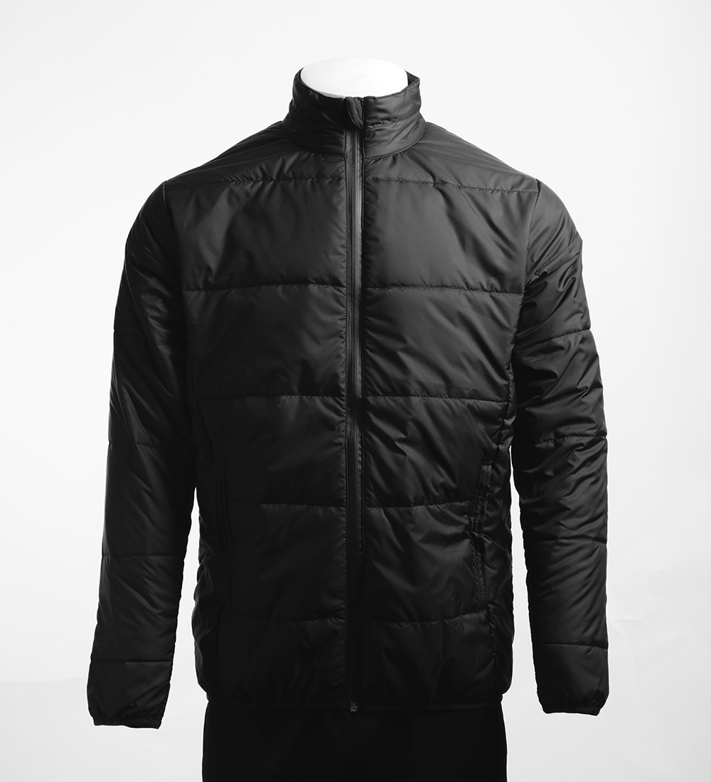 Black rain jacket